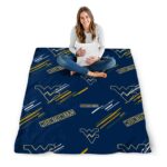 west virginia mountaineers fan spirit blue blanket high quality