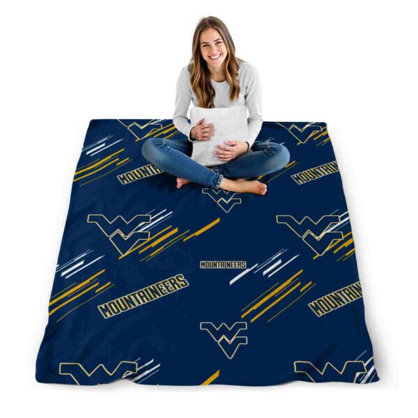 west virginia mountaineers fan spirit blue blanket high quality