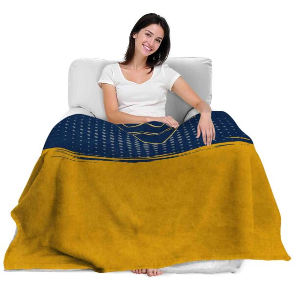 west virginia mountaineers gradient dots blue blanket latest model