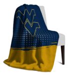 west virginia mountaineers gradient dots blue blanket top rated
