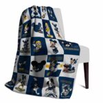 west virginia mountaineers mickey minnie blue white blanket best selling