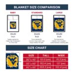 west virginia mountaineers splatter effect blue blanket best selling