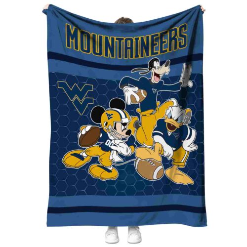 west virginia mountaineers three musketeers blue blanket best selling