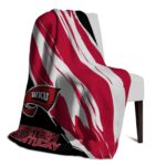 western kentucky hilltoppers brushstrokes red white blanket best selling