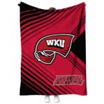western kentucky hilltoppers diagonal stripes red blanket best selling