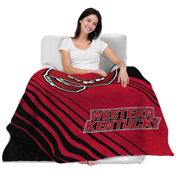 western kentucky hilltoppers diagonal stripes red blanket latest model