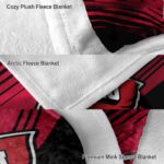 western kentucky hilltoppers diagonal stripes red blanket premium grade