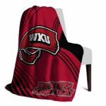 western kentucky hilltoppers diagonal stripes red blanket top rated