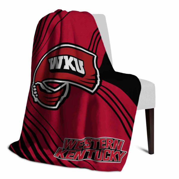 western kentucky hilltoppers diagonal stripes red blanket top rated