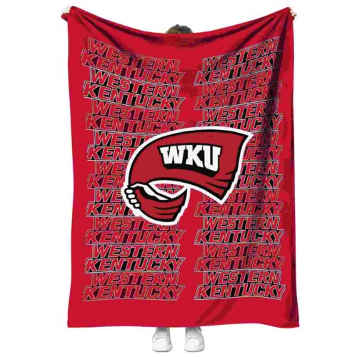 western kentucky hilltoppers fan pride red blanket best selling