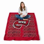 western kentucky hilltoppers fan pride red blanket high quality