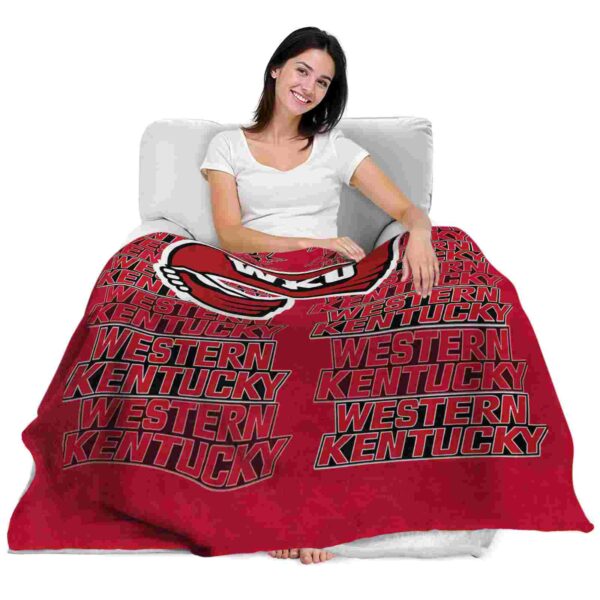 western kentucky hilltoppers fan pride red blanket latest model