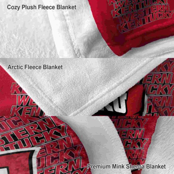 western kentucky hilltoppers fan pride red blanket premium grade