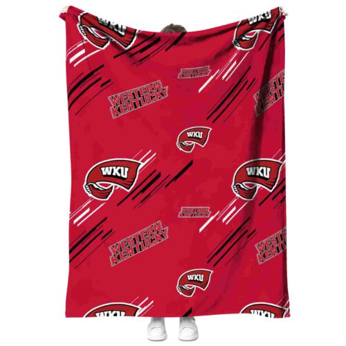 western kentucky hilltoppers fan spirit red blanket best selling