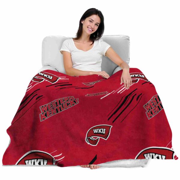 western kentucky hilltoppers fan spirit red blanket latest model
