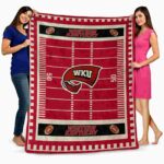 western kentucky hilltoppers football field red blanket best selling