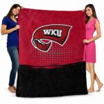 western kentucky hilltoppers gradient dots red blanket best selling