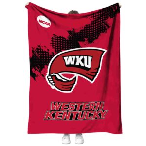 western kentucky hilltoppers grunge texture red blanket best selling