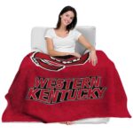western kentucky hilltoppers grunge texture red blanket best selling