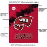 western kentucky hilltoppers grunge texture red blanket best selling