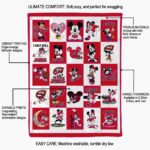 western kentucky hilltoppers mickey minnie red white blanket new arrival