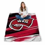 western kentucky hilltoppers paint streaks red white blanket high quality