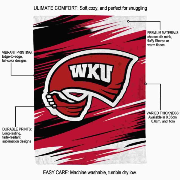 western kentucky hilltoppers paint streaks red white blanket new arrival