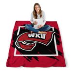 western kentucky hilltoppers splatter effect red blanket best selling