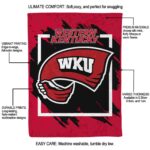 western kentucky hilltoppers splatter effect red blanket best selling