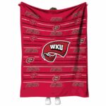 western kentucky hilltoppers striped pattern red blanket best selling