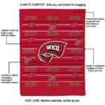 western kentucky hilltoppers striped pattern red blanket best selling