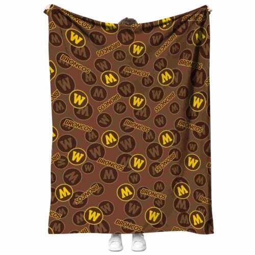 western michigan broncos diehard fans brown blanket best selling