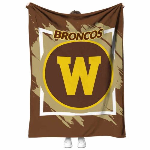 western michigan broncos splatter effect brown blanket best selling