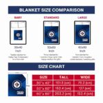 winnipeg jets diagonal stripes blue blanket best selling