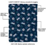 winnipeg jets diehard fans blue blanket best selling