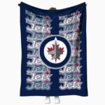 Winnipeg Jets Fan Pride Blue Blanket 1 winnipeg jets fan pride blue blanket best selling
