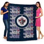 winnipeg jets fan pride blue blanket best selling