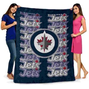 winnipeg jets fan pride blue blanket fashion forward