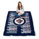 winnipeg jets fan pride blue blanket best selling