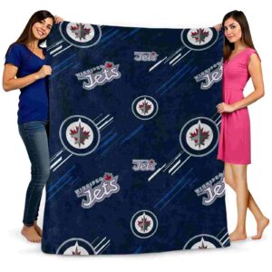 winnipeg jets fan spirit blue blanket fashion forward