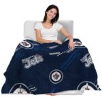 winnipeg jets fan spirit blue blanket best selling