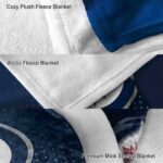 winnipeg jets gradient dots blue blanket best selling