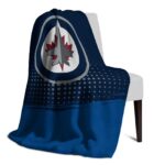 winnipeg jets gradient dots blue blanket best selling