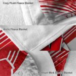 wisconsin badgers diagonal stripes red blanket best selling