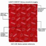 wisconsin badgers diehard fans red blanket best selling