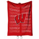 Wisconsin Badgers Fan Pride Red Blanket 1 wisconsin badgers fan pride red blanket best selling