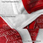 wisconsin badgers fan pride red blanket best selling