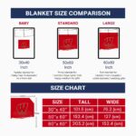 wisconsin badgers gradient dots red blanket best selling