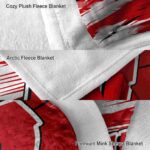 wisconsin badgers paint streaks red white blanket best selling