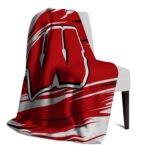 wisconsin badgers paint streaks red white blanket best selling